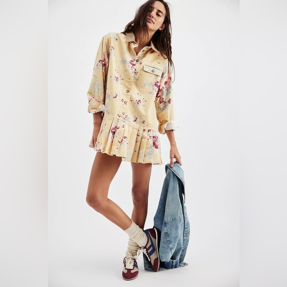 Free People Connor Printed Mini Dress - Picture 4 of 6